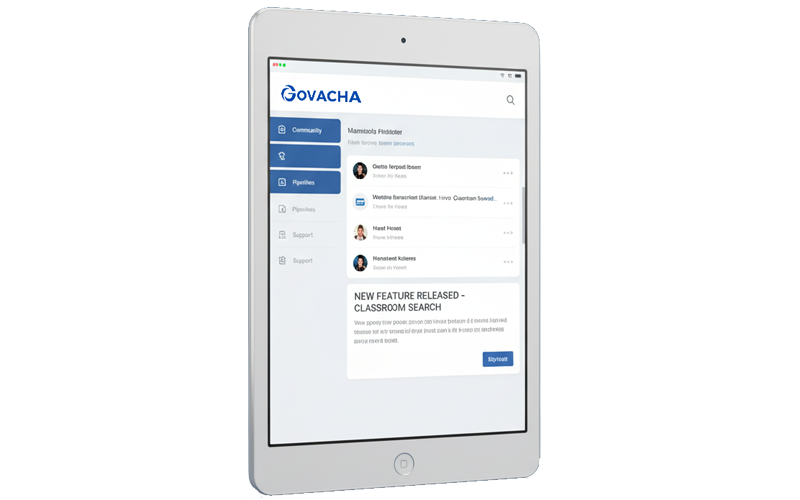 A close-up shot of a person's hands signing a document on a clipboard with a pen. The person is sitting at a table across from another individual, visible in the upper left, with warm sunlight coming through a window in the background.